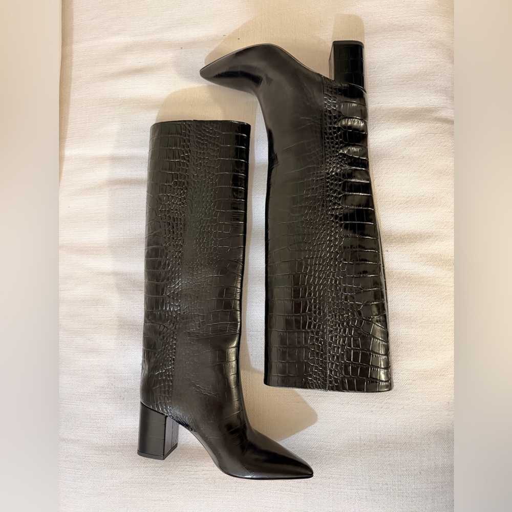 Paris Texas Black Anja Heeled Boots - Picture 4 of 8